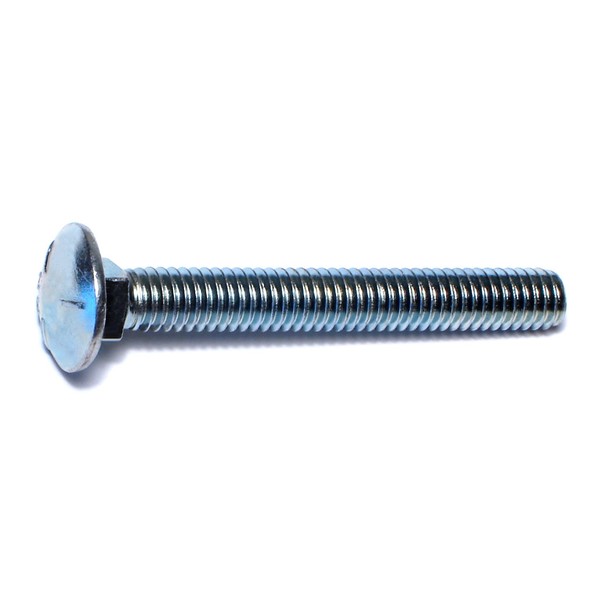 Midwest Fastener 5/16"-18 x 2-1/2" Zinc Plated Grade 5 Steel Coarse Thread Carriage Bolts 100PK 07493